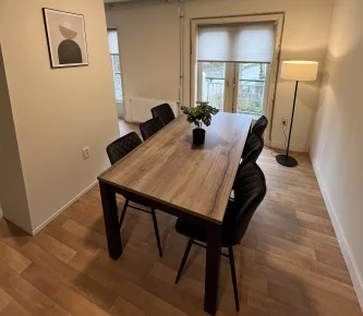 Projectinrichting voor logeerwoning woonkamer