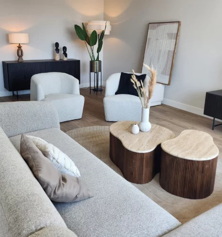 Designer meubels in appartement