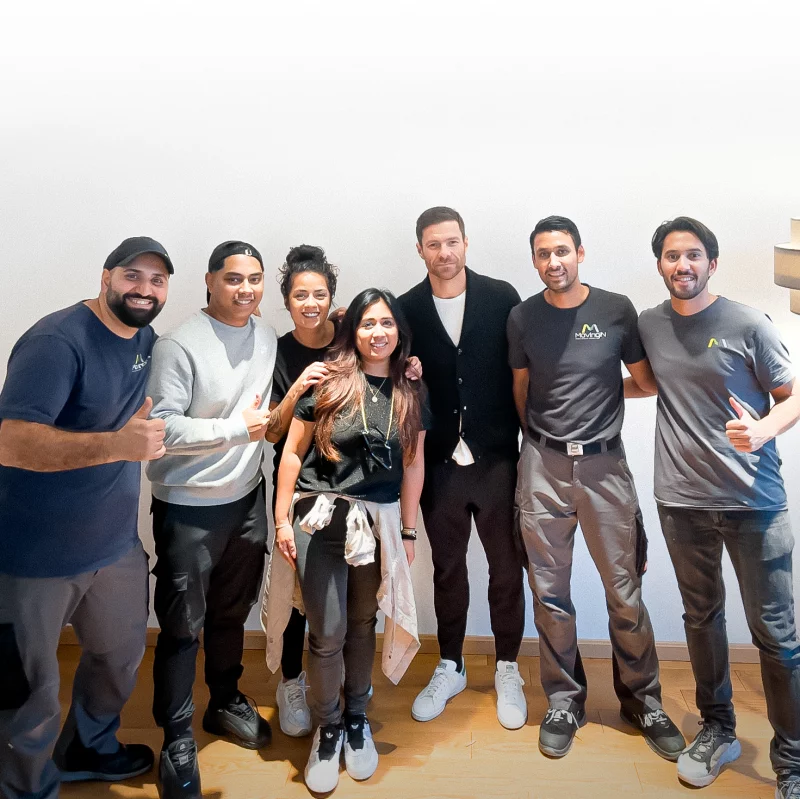 Team Moving-In met Xabi Alonso