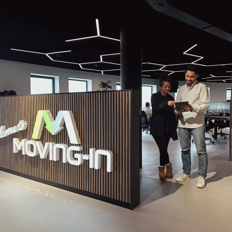 Team Moving-In aan het werk